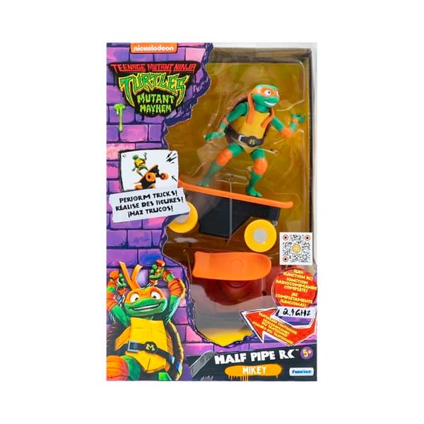 Fjärrstyrd bil Ninja turtles Tortues Ninja Half Pipe Skate RC Slumodel