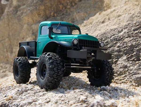 FMS FCX24 Power Wagon Børsteløs 1/24 Crawler Grøn