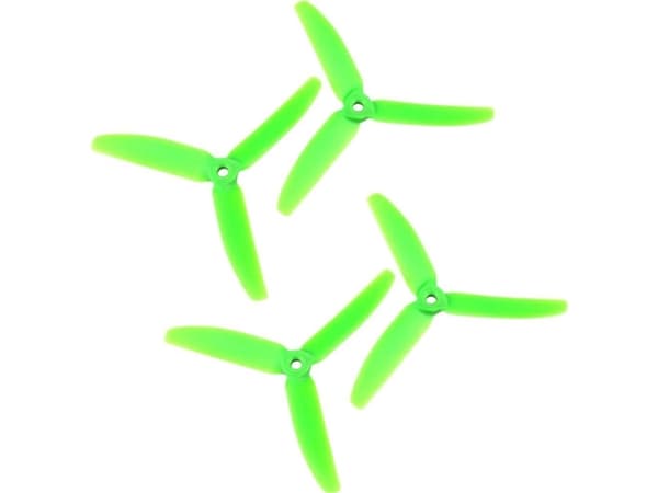 Gemfan GEMFAN 3-bladet Race Copter-Propeller-Set gate Bullnose 5 x 4 tommer (12.7 x 10.2 cm)