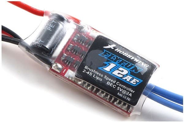 Hobbywing FlyFun 12AEV4, ESC, Musta