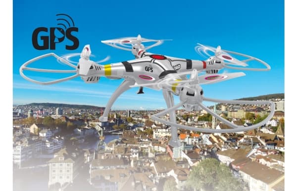 Jamara Payload GPS Altitude, 4 roottoria, 667 m/s, 0,35 kg, SD, 2700 mAh, Valkoinen
