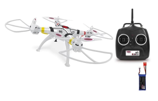 Jamara Payload GPS Altitude, 4 roottoria, 667 m/s, 0,35 kg, SD, 2700 mAh, Valkoinen