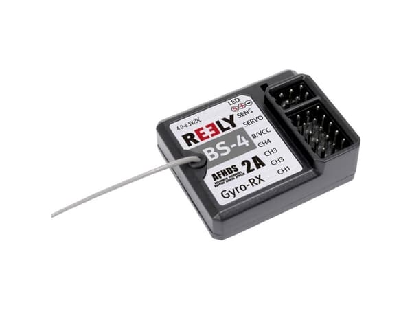 Reely BS-4 4-kanals gyro-modtager 2,4 GHz