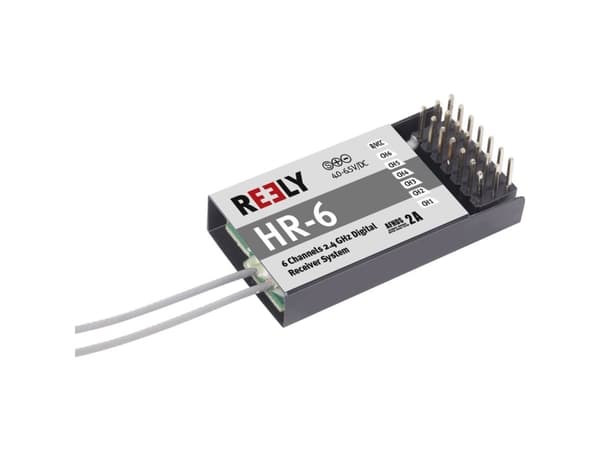 Reely HR-6 6-kanavainen vastaanotin 2,4 GHz Liitinjärjestelmä JR