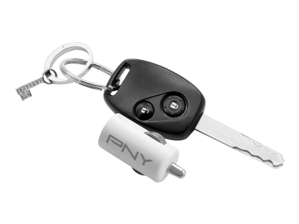 PNY P-P-DC-UF-W01-RB, Auto, Tupakansytytin, 5 V, Valkoinen