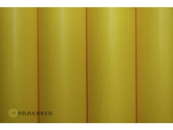 Oracover 10-030-010, Strykbar dekkfilm, Polyester, Gult