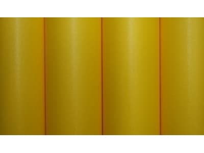 Oracover 10-030-010, Strykbar dekkfilm, Polyester, Gult