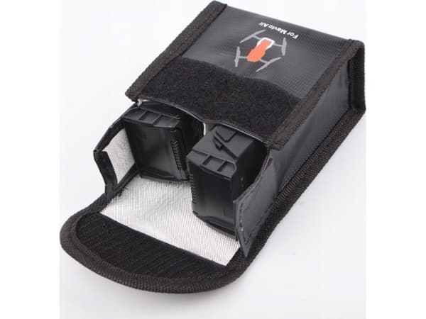 SunnyLife Carrying Case/Pouch For 2x Batteries For Dji Mavic Air/Fireproof
