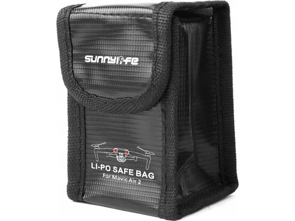 SunnyLife Carrying Case Pouch For 2x Batteries For Dji Mavic Air 2/Fireproof