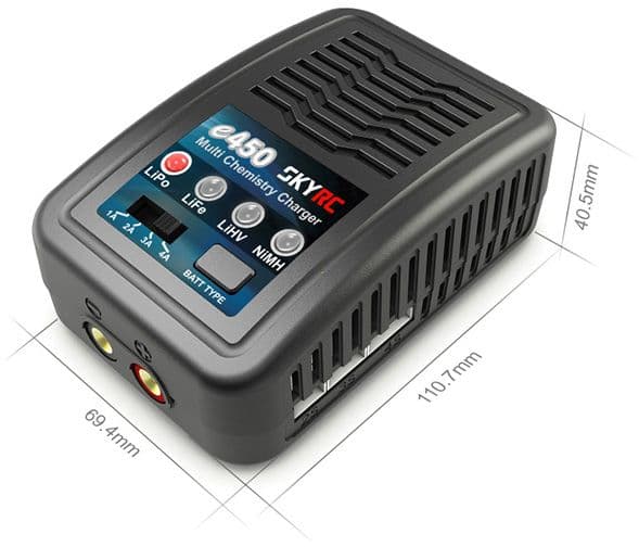 SkyRC e450 2-4S / 6-8S LiPo / LiFe / LiHV / NiMH-lader