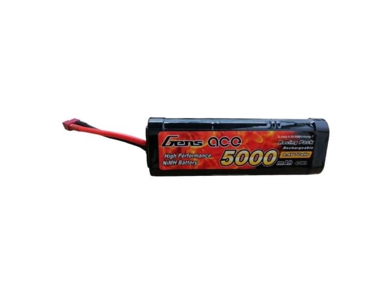 Gens ace B-5000-8.4V-NIMH-Hump-T, Batteri, Svart