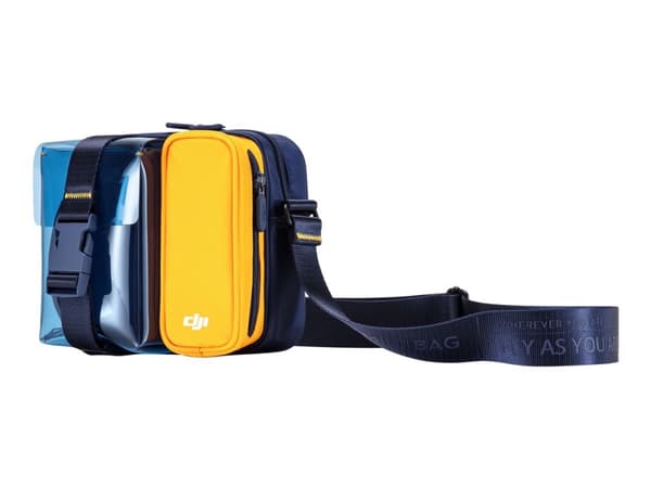 DJI Mini Bag+, Pussilaukku, Musta, Keltainen, Polyesteri, Polyvinyylikloridi (PVC), Yksivärinen, Vetoketju, 170 mm