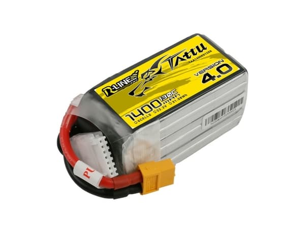 Tattu R-Line 4.0 1400mAh 22.2V 130C 6S1P XT60-batteri