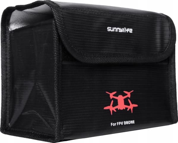 SunnyLife Carrying Case Pouch 3x Battery Dji Fpv Combo Fireproof