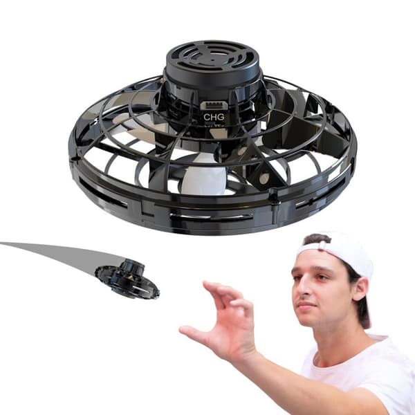 Effektfull Flygande Spinner Fidget Toy Drönare LED-Ljus