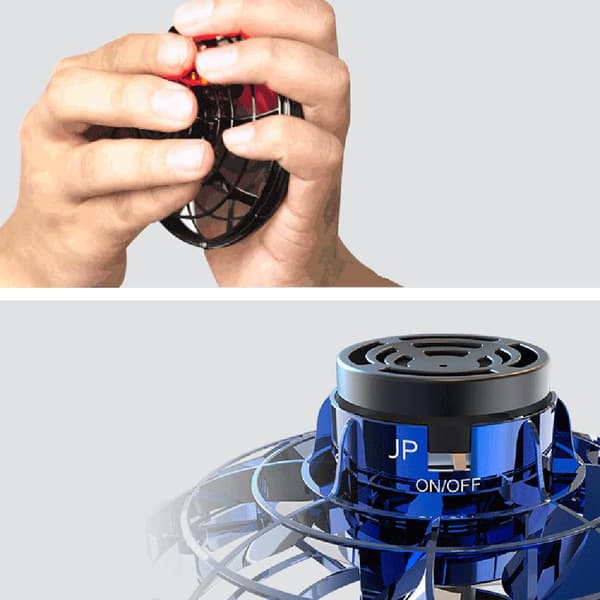 Effektfull Flygande Spinner Fidget Toy Drönare LED-Ljus