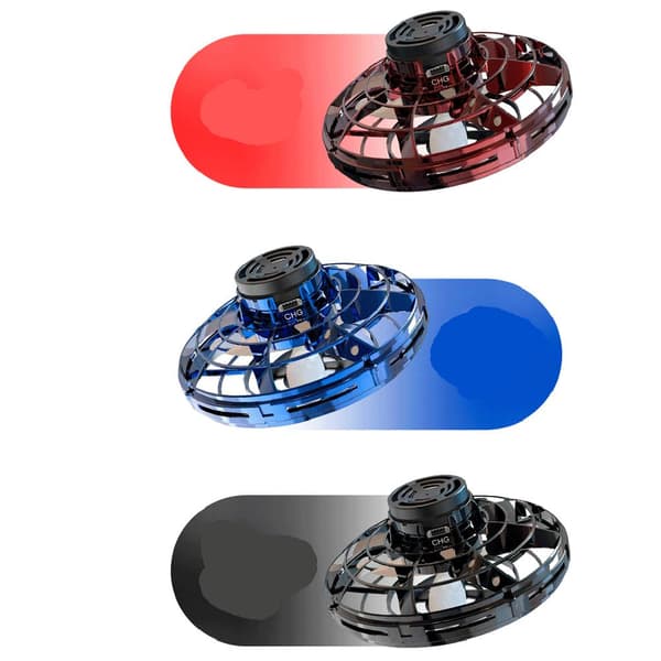 Effektfull Flygande Spinner Fidget Toy Drönare LED-Ljus