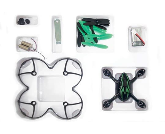 Value Pack for H107 camera Black w.green strip