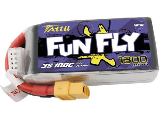 Batteri Tattu Funfly 1300mAh 11,1V 100C 3S1P