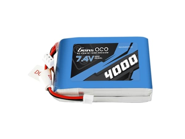 Gens Ace 4000mAh 7.4V 1C LiPo akku