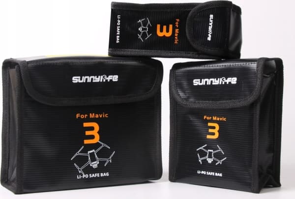 SunnyLife DJ Mavic 3 etui Brannsikker / For 2 batterier / M3-dc105-2