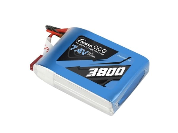Gens Ace 3800mAh 7,4V 1C 2S1P batteri for Taranis Q X7