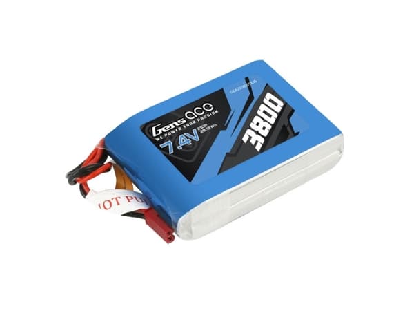 Gens Ace 3800mAh 7,4V 1C 2S1P batteri for Taranis Q X7