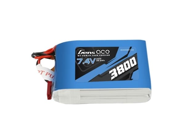Gens Ace 3800mAh 7,4V 1C 2S1P batteri for Taranis Q X7