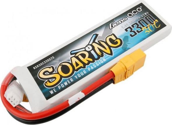 Batteri Gens Ace Soaring 3300mAh 7,4V 30C 2S1P XT90