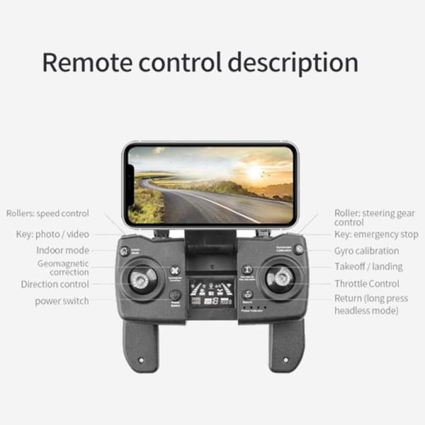GPS Drönare Mini UAV Pro med 5G 4K HD kamera med 2 St 2200MA batterier för längre flygtid
