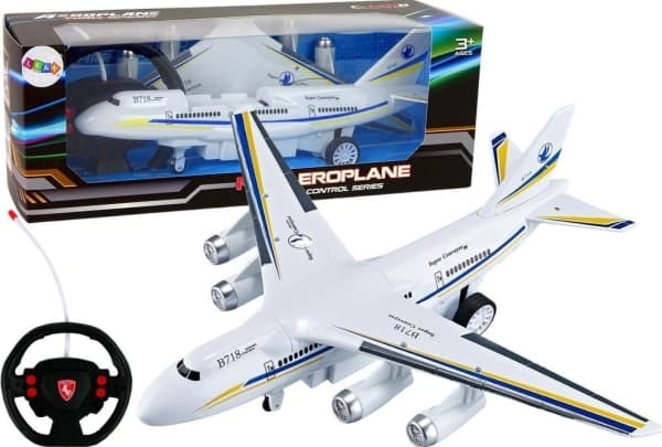 LeanToys R/C kauko-ohjattava matkustajalentokone + kauko-ohjain akku USB-kaapeli