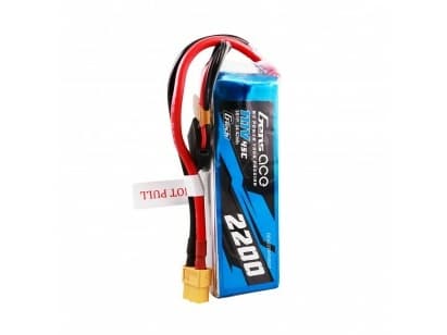 Gens ace G-Tech 2200mAh 11.1V 45C 3S1P Lipo Battery Pack with XT60 Plug, Battery, Black