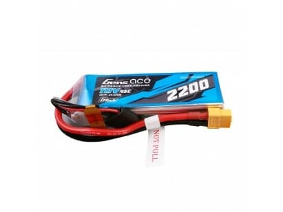 Gens ace G-Tech 2200mAh 11.1V 45C 3S1P Lipo Battery Pack with XT60 Plug, Battery, Black