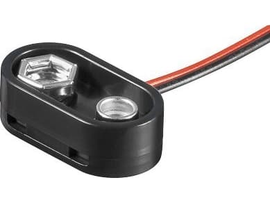 Goobay 11997, 9V, Sort, 0,15 m, -20 - 50 °C, 1 stykker, 6F22, 6HR61, 6LR61/6LP3146