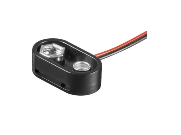 Goobay 11997, 9V, Sort, 0,15 m, -20 - 50 °C, 1 stykker, 6F22, 6HR61, 6LR61/6LP3146