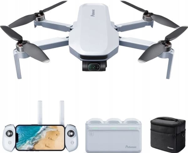 Drone POTENSIC Atom Full Combo (3 batterier, lader) med 12Mp 4K-kamera