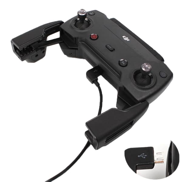 Micro-USB til USB-C-kabel for DJI Mavic Pro &amp; Spark fjernkontroll - 30 cm