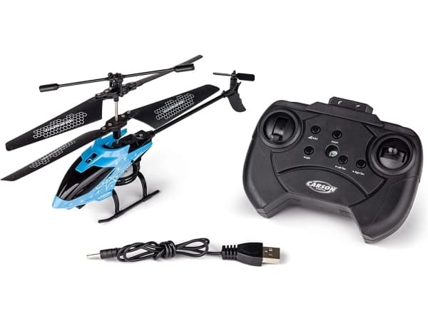 Carson 500507164 Starter Tyrant 230 Ir 2ch Rtf Cyan Helicopter, Helicopter