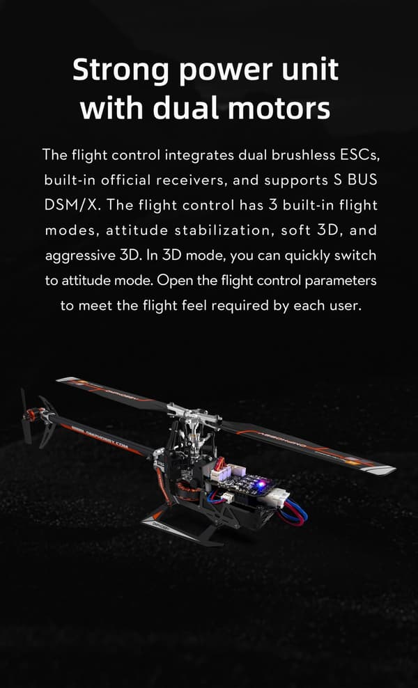 OMP Hobby M1 Evo BNF Helikopter - Gul