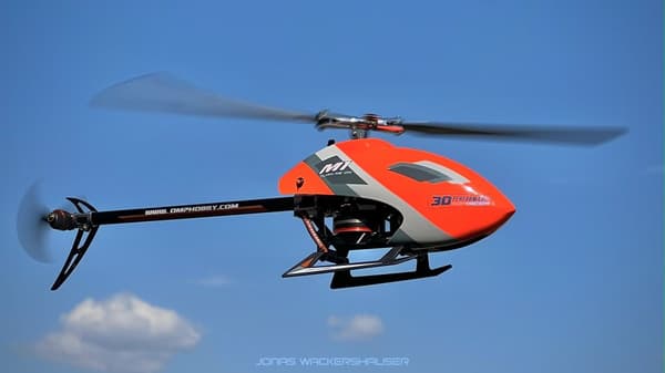 OMP Hobby M1 Evo BNF Helikopter - Gul