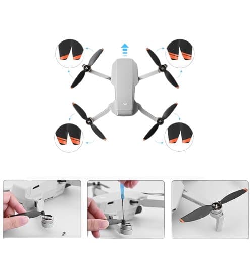 Vaihto drone potkurit hiljainen kevyt 1 pari   DJI Mini 3 Pro