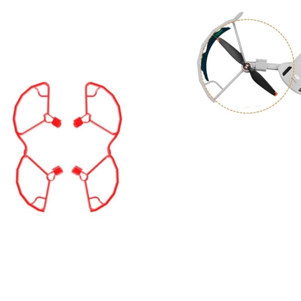 Propellbeskyttelse propellbeskytter propelldeksel   DJI Mini 3 Pro Rød