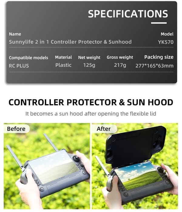 Protector and Sunhood for DJI RC Plus