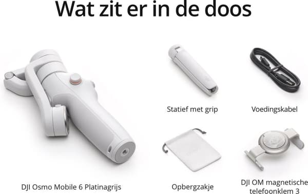 DJI Osmo Mobile 6 - Platin Grå