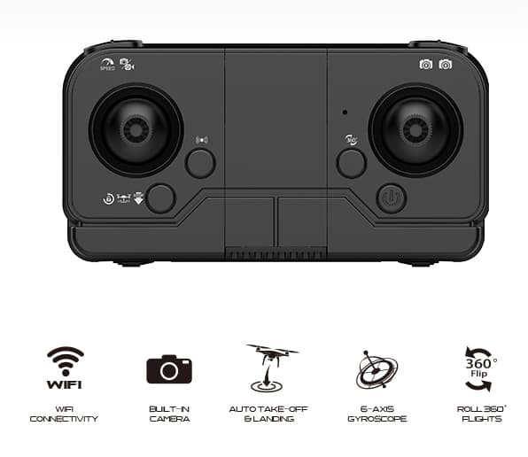Lead Honor LH-X77 PRO Radiostyrd Drönare 2.4G med 2 x WIFI-kamera