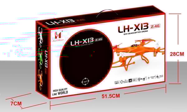 Lead Honor LH-X13 6CH Quadcopter Radiostyrd Drönare 2.4G