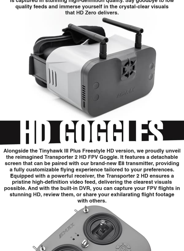 EMAX Tinyhawk III Plus Freestyle RTF Analog ELRS