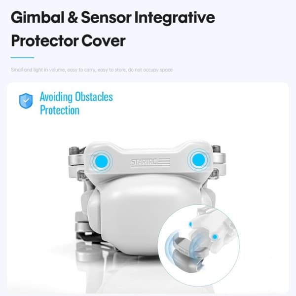 Kameracover til DJI Mini 4 Pro - Hvid