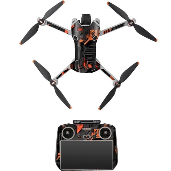Sunnylife Sticker kit DJI Mini 4 Pro och DJI RC 2 - Orange mech