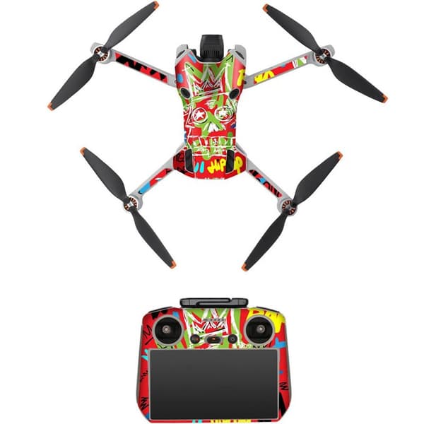 Sunnylife Sticker kit DJI Mini 4 Pro och DJI RC 2 - Red grafitti